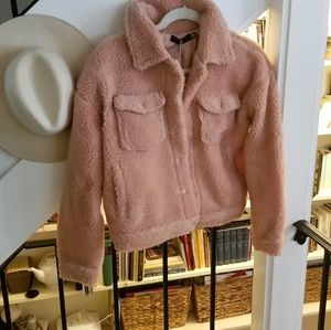 NWT Faux Fur Teddy Jacket